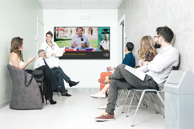 Samsung TV BED-H Series đa dạng kích thước t?43 inch đến 75 inch, phù hợp với đa dạng mô hình doanh nghiệp và lĩnh vực kinh doanh