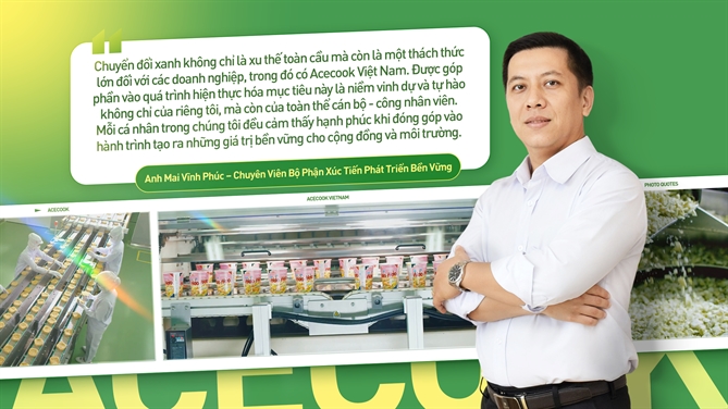 Anh Mai Vĩnh Phúc ?Chuyên Viên B?Phận Xúc Tiến Phát Triển Bền Vững chia s?